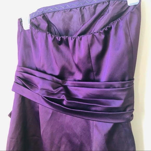 The Limited Formal Strapless Dress Plum - Picture 7 of 8